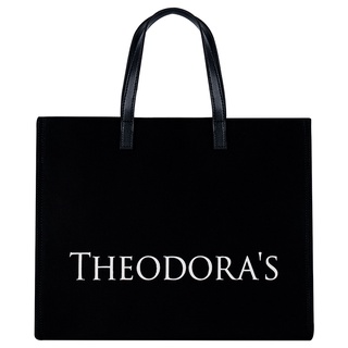 【THEODORA'S】品牌兩用帆布托特包-黑【希奧朵拉】