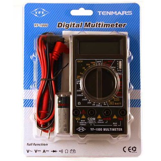 【祥昌電子】TENMARS 泰瑪斯 YF-1000 經濟型 數位式電錶 液晶顯示 萬用電錶 電錶 電表