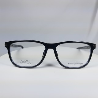 『逢甲眼鏡』 Zegna 傑尼亞 眼架 全新正品 象牙黑粗框 微貓眼設計【EZ5005F 001】