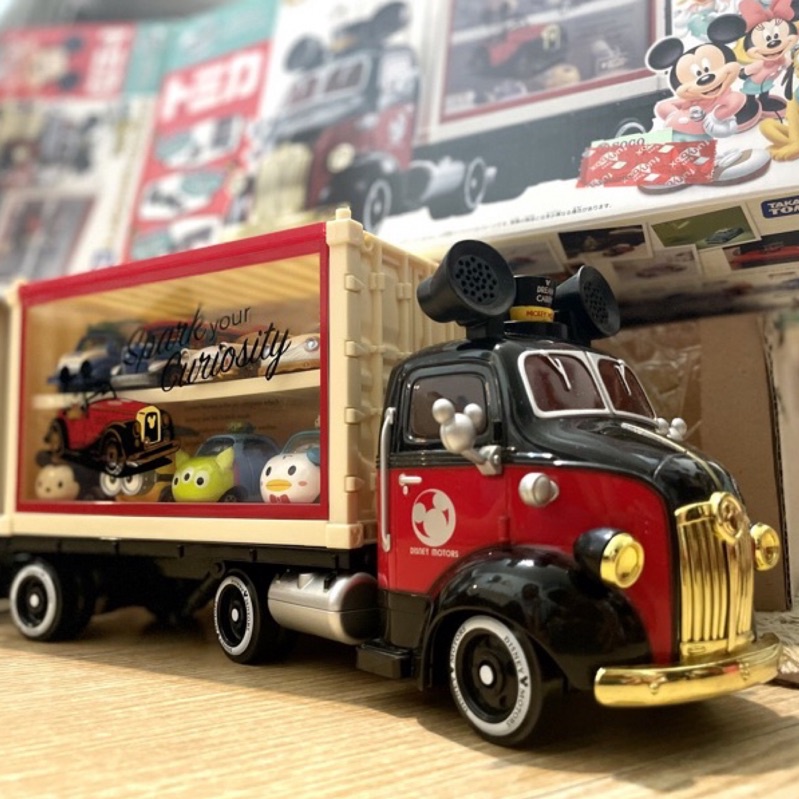 🏰（2樣折10）二手🄳🄸🅂🄽🄴🅈  TOMICA多美迪士尼系列米奇紀念貨櫃收納車DS96955 Sogo百貨購入二手商品