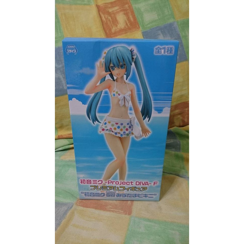 全新未拆 景品 SEGA 初音未來 泳裝 圓點比基尼