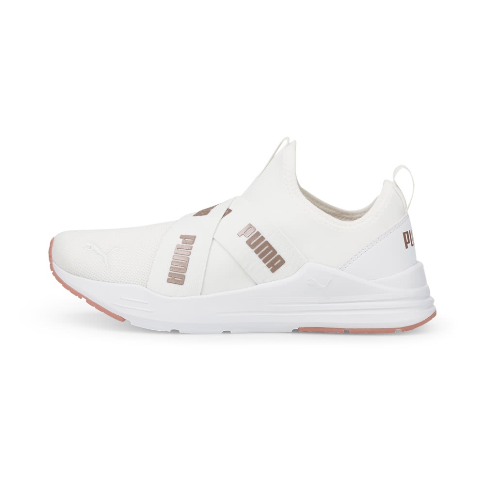 Kazima｜Puma Wired Run Slip on Wmns 白粉 白色 粉色 襪套式 慢跑鞋 38229904