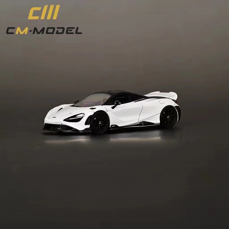 CM Model 1/64 McLaren 765LT 白色 附輪胎可換