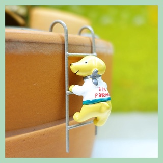 🌻多樂🌻園藝創意可愛動物掛式懸掛小狗爬樓梯花插 微景觀苔蘚多肉花插 居家陽臺盆栽盆景植物裝飾 拍攝道具