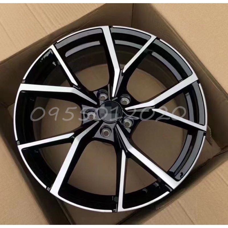 全新類vw 原廠r版旋壓輕量5孔112 19吋鋁圈golf6 7 Variant Touran Tiguan Skoda 蝦皮購物