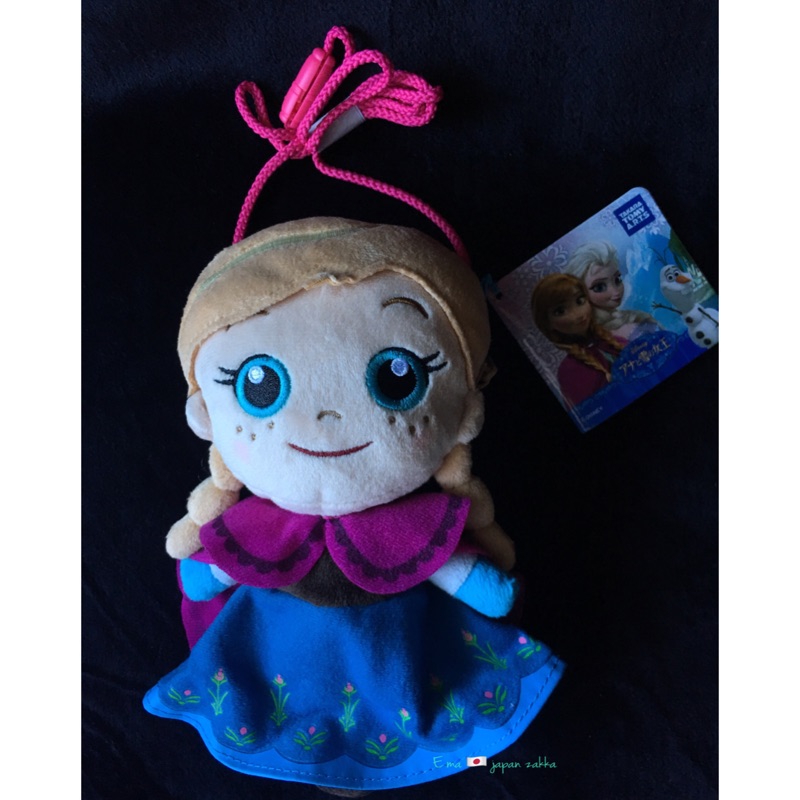 💖現貨💖Anna 安娜 公主 玩偶 棉繩背袋  Disney TAKARA Tomy TARTS