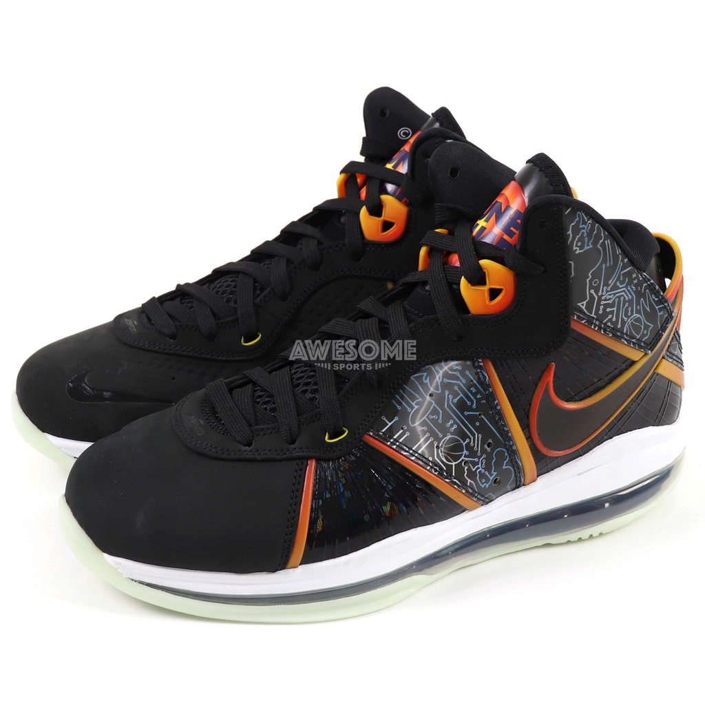 [歐鉉]NIKE LEBRON VIII QS 黑色 怪物奇兵 籃球鞋 氣墊 夜光 男鞋 DB1732-001