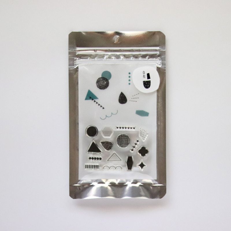 水縞 自在水晶印章組 袋裝版 / 形狀01 (STJP-K-01)