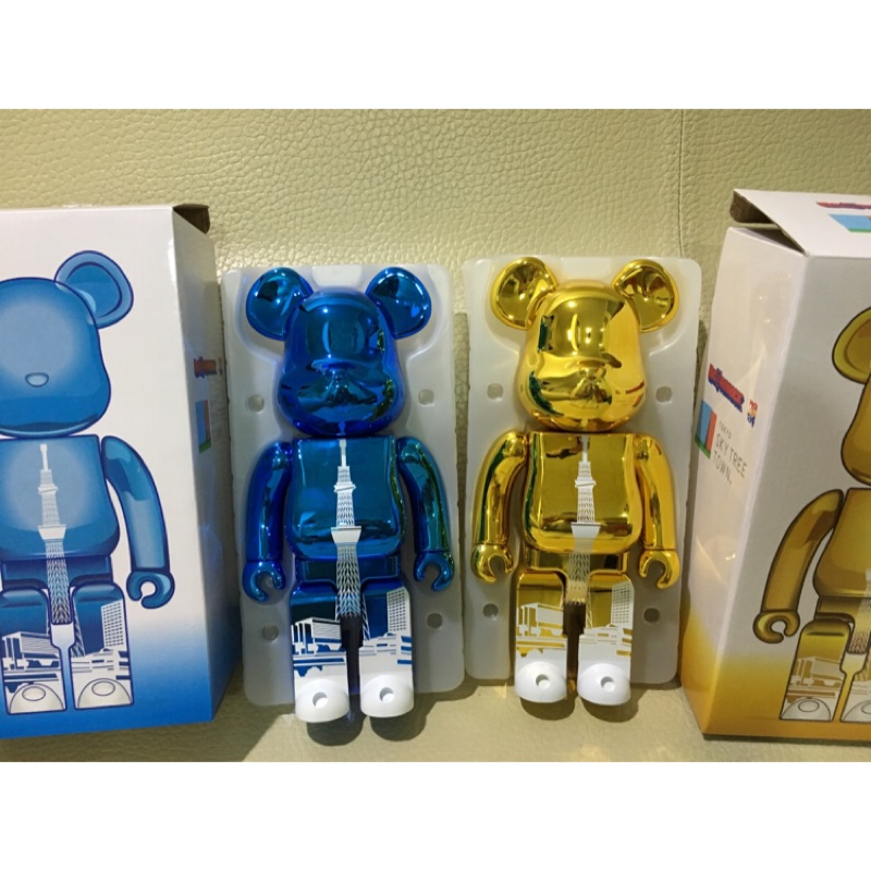 Be@rbrick 400% 東京鐵塔Tokyo 電鍍 一套