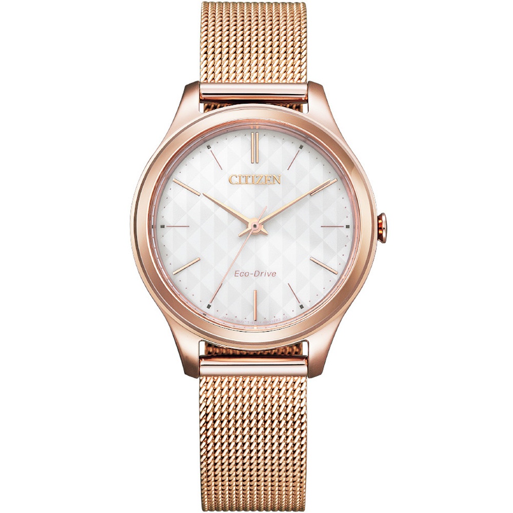 CITIZEN 星辰 光動能時尚米蘭帶腕錶 EM0508-80A