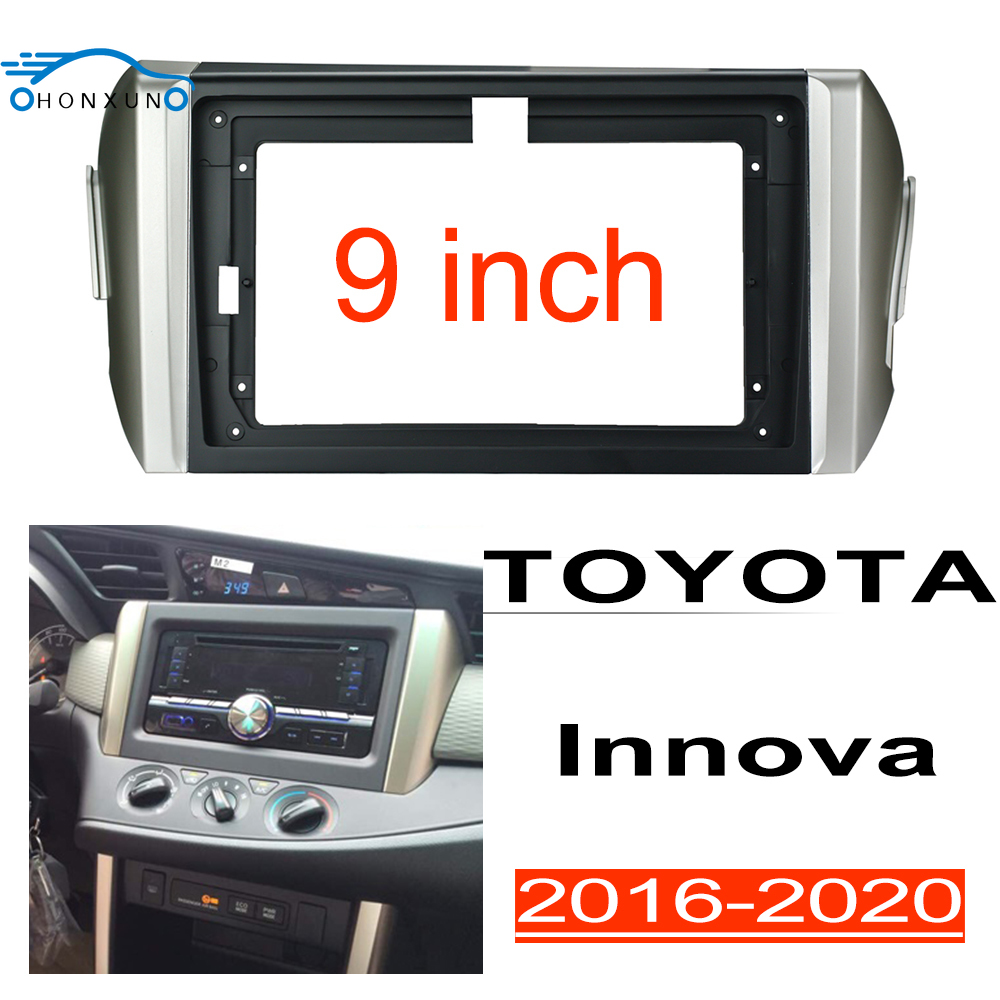 豐田 Eoenkk 汽車立體聲面板儀表板適用於 TOYOTA Innova 2016-2020 9 英寸主機蓋支架儀表板