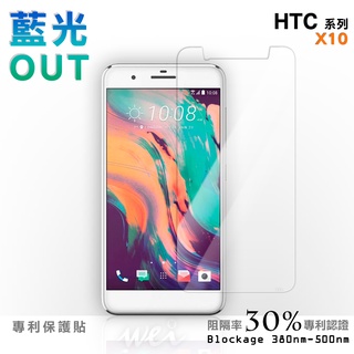 【膜力威】專利抗藍光保護貼｜HTC X10 適用