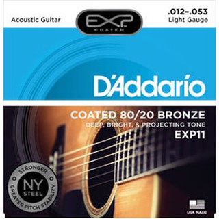 亞洲樂器 D'Addario DDXF-EXP11 民謠(12-53) 黃銅包覆弦 $450