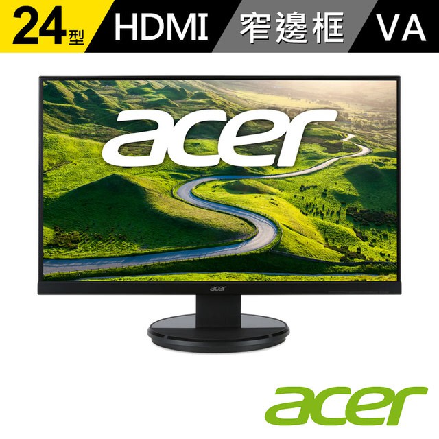 [崴勝3C] 自取優惠 全新未拆封 Acer K242HYL B 24型 VA無邊框 廣視角螢幕 24 吋