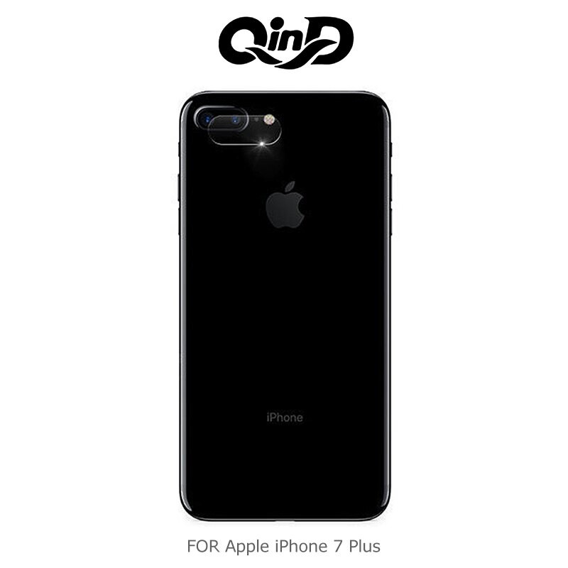QinD Apple iPhone 8/7、8Plus/7 Plus、XR、Xs、Xs Max 鏡頭玻璃貼 (兩片裝)