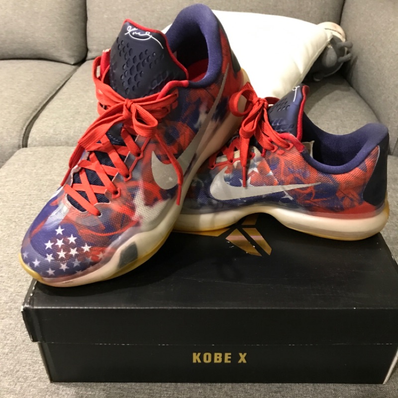 Kobe X Kobe 10 美國獨立紀念日 US9.5 二手 second hand 室內用鞋