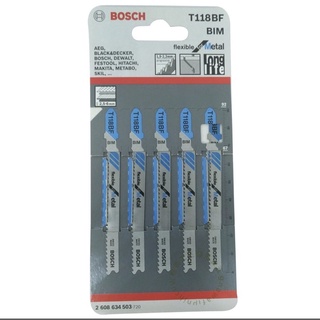 含稅 T118BF 線鋸片 穿梭鋸條 雙金屬 BIM-磨製 適用於厚的鐵板 5支/卡 BOSCH 博世