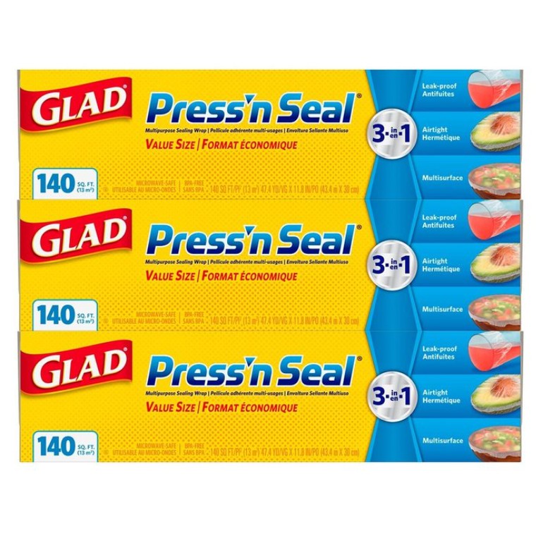 COSTCO 線上代購🌈Glad Press’n Seal 強力保鮮膜 3入
