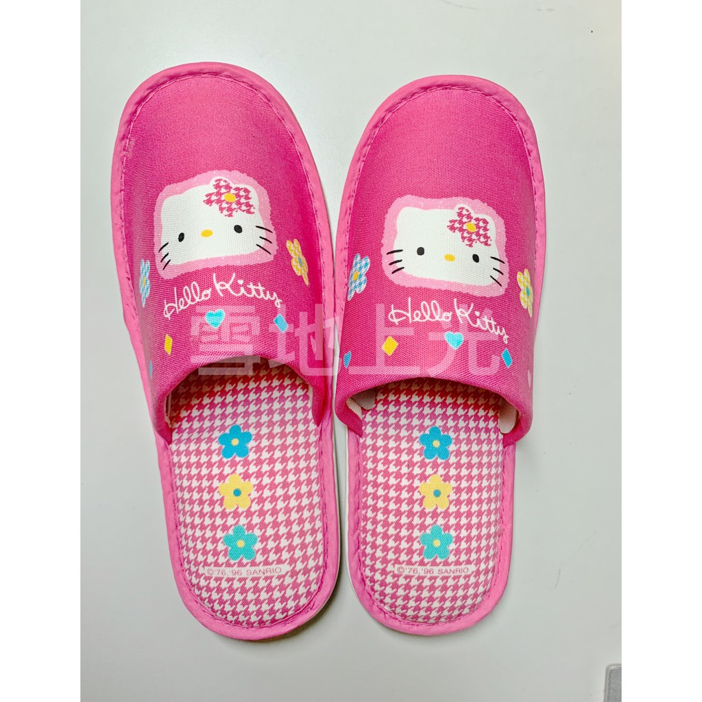 [雪地之光]  日本三麗鷗 Hello Kitty 粉色室內居家拖鞋