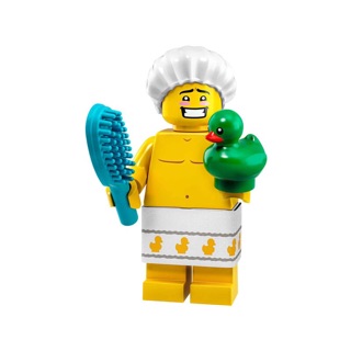 《Bunny》LEGO 樂高 71025 2號 洗澡男 梳子 綠色小鴨 第19代人偶包