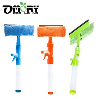 【OMORY】加長版 三合一玻璃噴水清潔器 玻璃清洗器 玻璃清洗刮水器 掃除專用