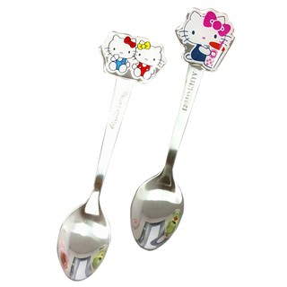 Sanrio 三麗鷗 滴膠湯匙 造型不銹鋼湯匙 湯匙 餐具【網狐家居】凱蒂貓
