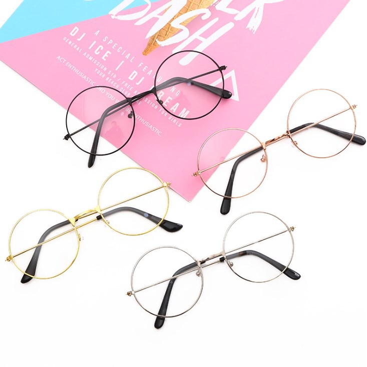 Htshop 復古鏡框蘿莉塔原宿風暗黑復古蒸氣龐克圓框鏡框裝飾鏡框圓框眼鏡 蝦皮購物