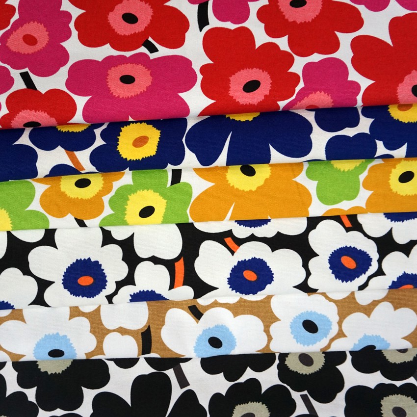 芬蘭 Marimekko 同款經典圖案罌粟花印花布料diy手作布桌布北歐風多色系列 01 蝦皮購物