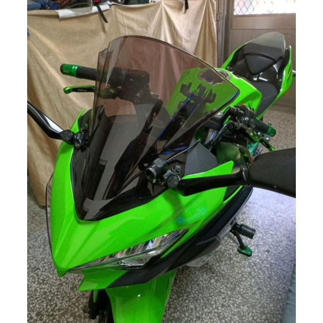 台灣出貨kawasaki Ninja400 忍400 忍者400 加高風鏡改裝風鏡 蝦皮購物