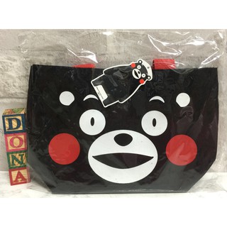🌸Dona日貨🌸日本正版 熊本熊Kumamon熊萌微笑歡樂表情 環保袋/購物袋/手提袋 R91 2405