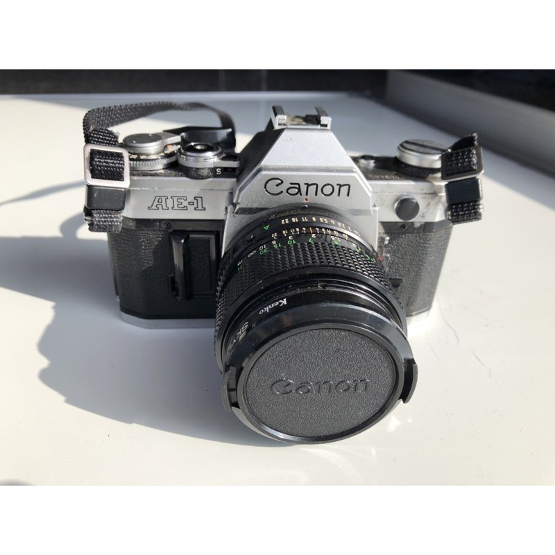 Canon古董底片相機含50mm鏡頭AE-1