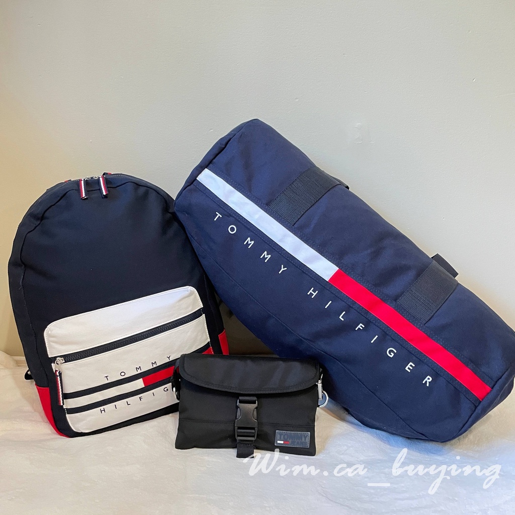 Wim.ca Tommy Hilfiger 湯米 旅行袋 後背包 斜背包 男女可背 經典LOGO 出遊休閒 加拿大代購