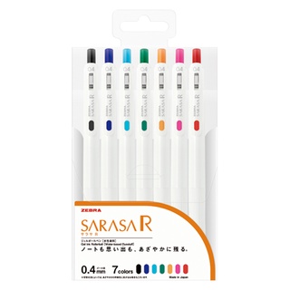 斑馬ZEBRA SARASA R鋼珠筆 0.4mm 水性原子筆 原珠筆 多色鋼珠筆 濃鬱墨色 書寫用品 辦公室學校文具