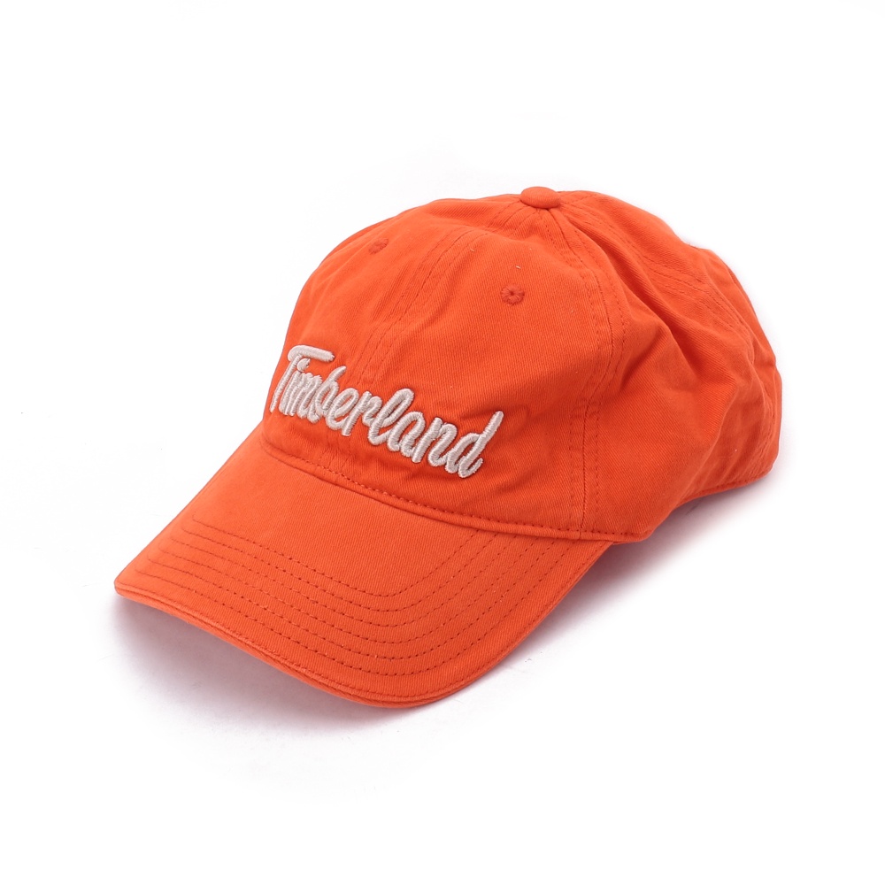 TIMBERLAND 刺繡LOGO棒球帽 橘 A1E9L-845