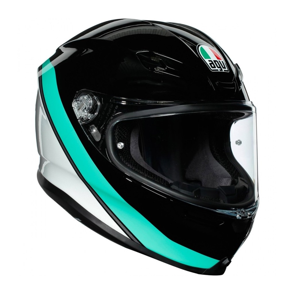 安信 | AGV 安全帽 K6 Minimal 黑白綠 水藍 全罩 超輕量 碳纖維 亞洲版 K-6