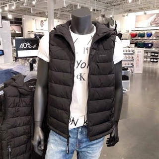 🌐《預購》Calvin Klein CK 男款 新款 60%鴨絨連帽羽絨背心