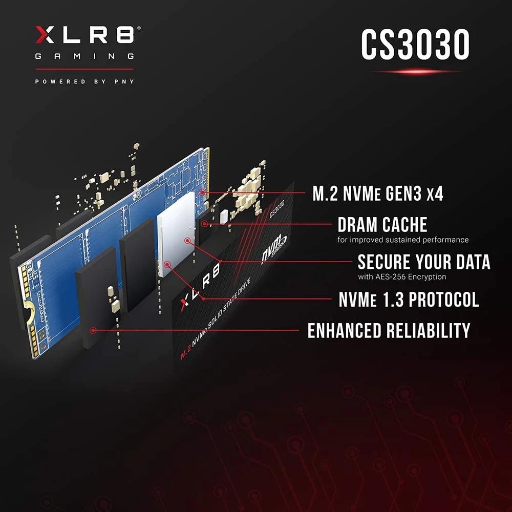 Pny Xlr8 Cs3030 1tb M 2 Pcie Nvme Gen3 X4 內部固態驅動器 Ssd 最多讀 蝦皮購物