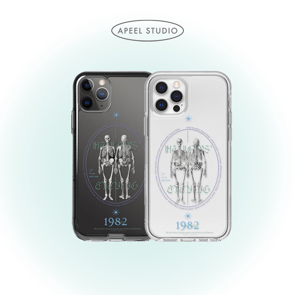 【現貨】Y2K iPhone 14 Pro透明防摔保護殼 iPhone 13 骷顱頭手機殼 【APEEL STUDIO】