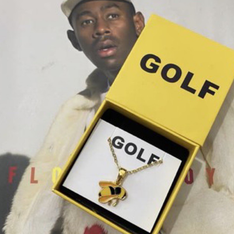 美國正品🇺🇸限量GOLF WANG bee necklace 3D 蜜蜂項鍊鍍金金色項鍊潮流 