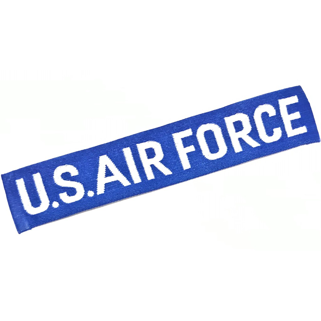 美軍公發 越戰 U.S.AIR FORCE 空軍 尼龍軍種條 藍色 全新