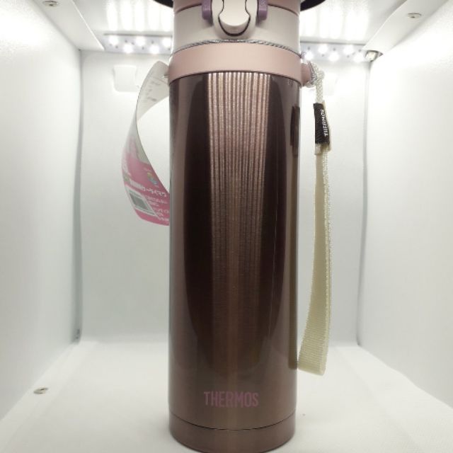 全新出清 THERMOS 膳魔師 不鏽鋼真空保溫瓶/杯JNG-500 提帶款 粉色 500ml 保冷瓶 保溫壺 大容量