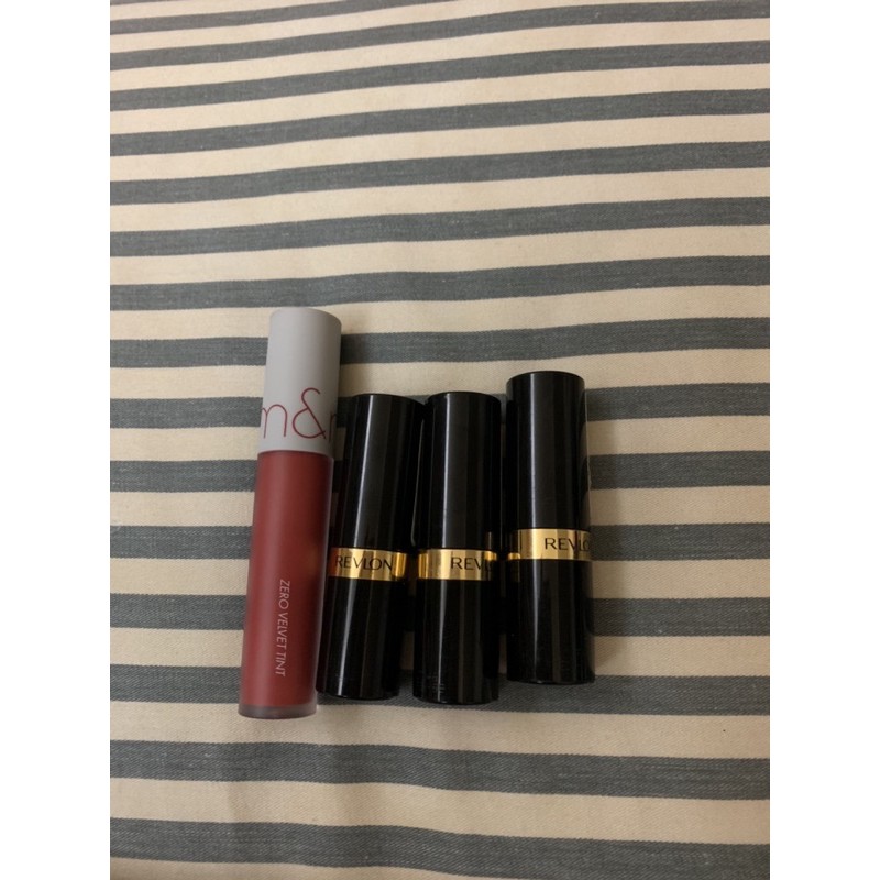 Revlon露華濃唇膏三入組 色號750 445 535 送唇釉