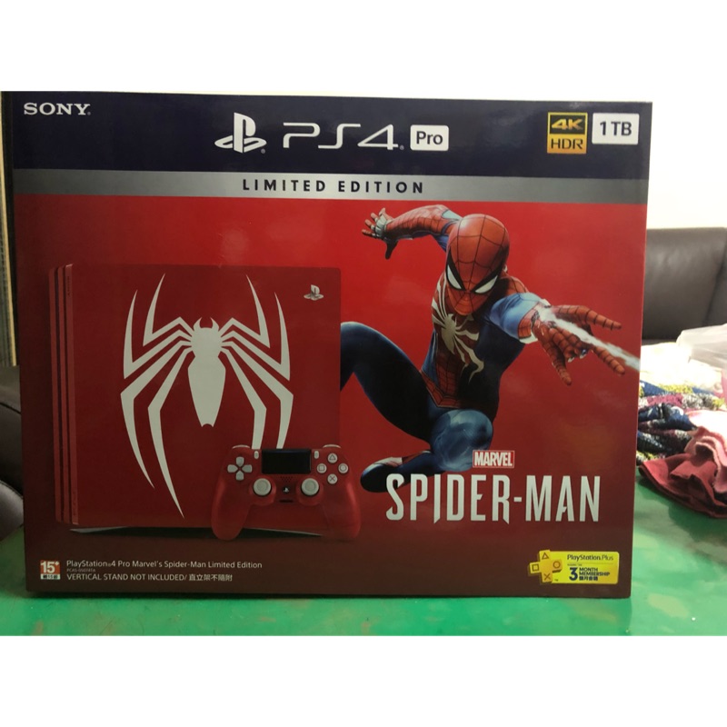 PS4主機Pro 1tb 限量版 蜘蛛人同捆機 限中部面交