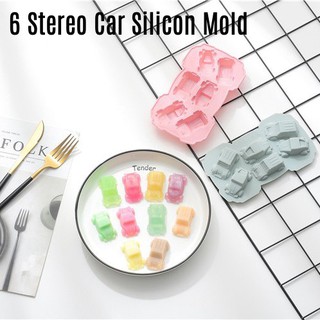 6 Stereo Car Silicon Mold 6連立體汽車矽膠模