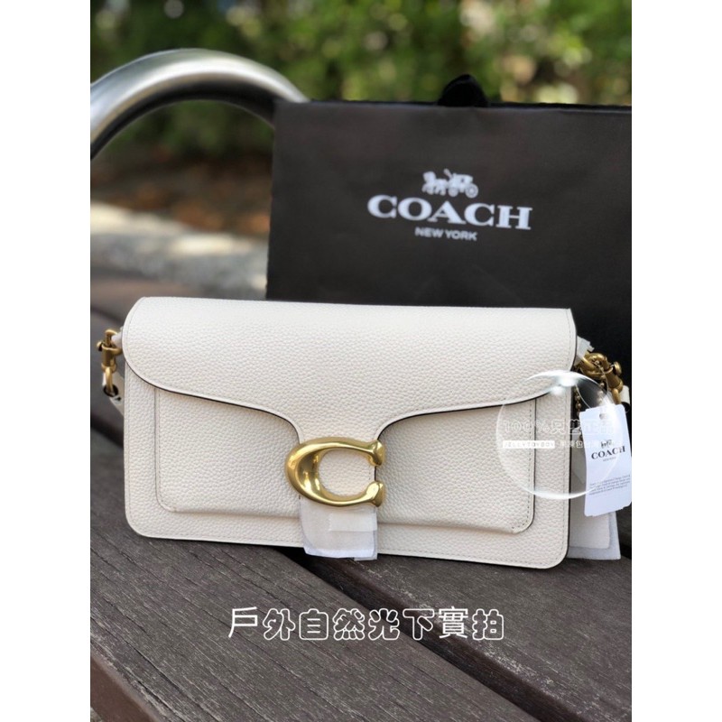 最後現貨庫存 全新正品 COACH 73995 TABBY 26 復古C字金屬 拋光皮革斜背兩用包