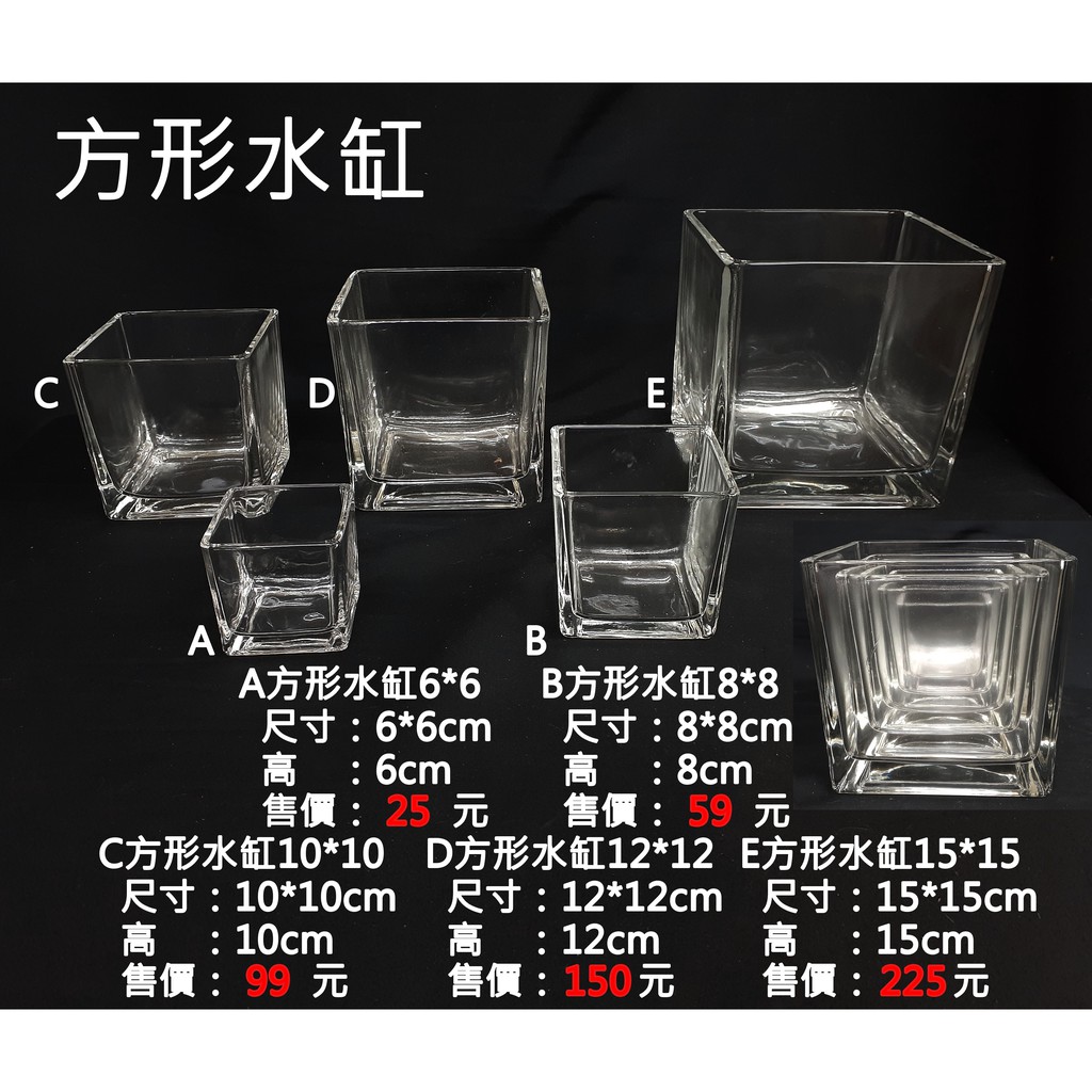 方形玻璃花器的價格推薦 21年8月 比價比個夠biggo