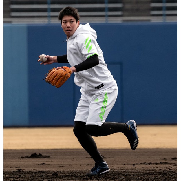 [BPS] 日本 adidas 5T V2L PLAYERs 山田哲人 著用 契約球員限定 棒球練習短褲 愛迪達
