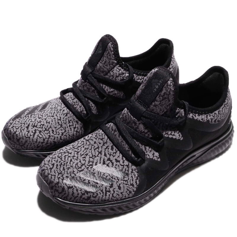 Adidas 慢跑鞋 MANAZERO 襪套式 避震 透氣 網布 黑灰(BW1060)