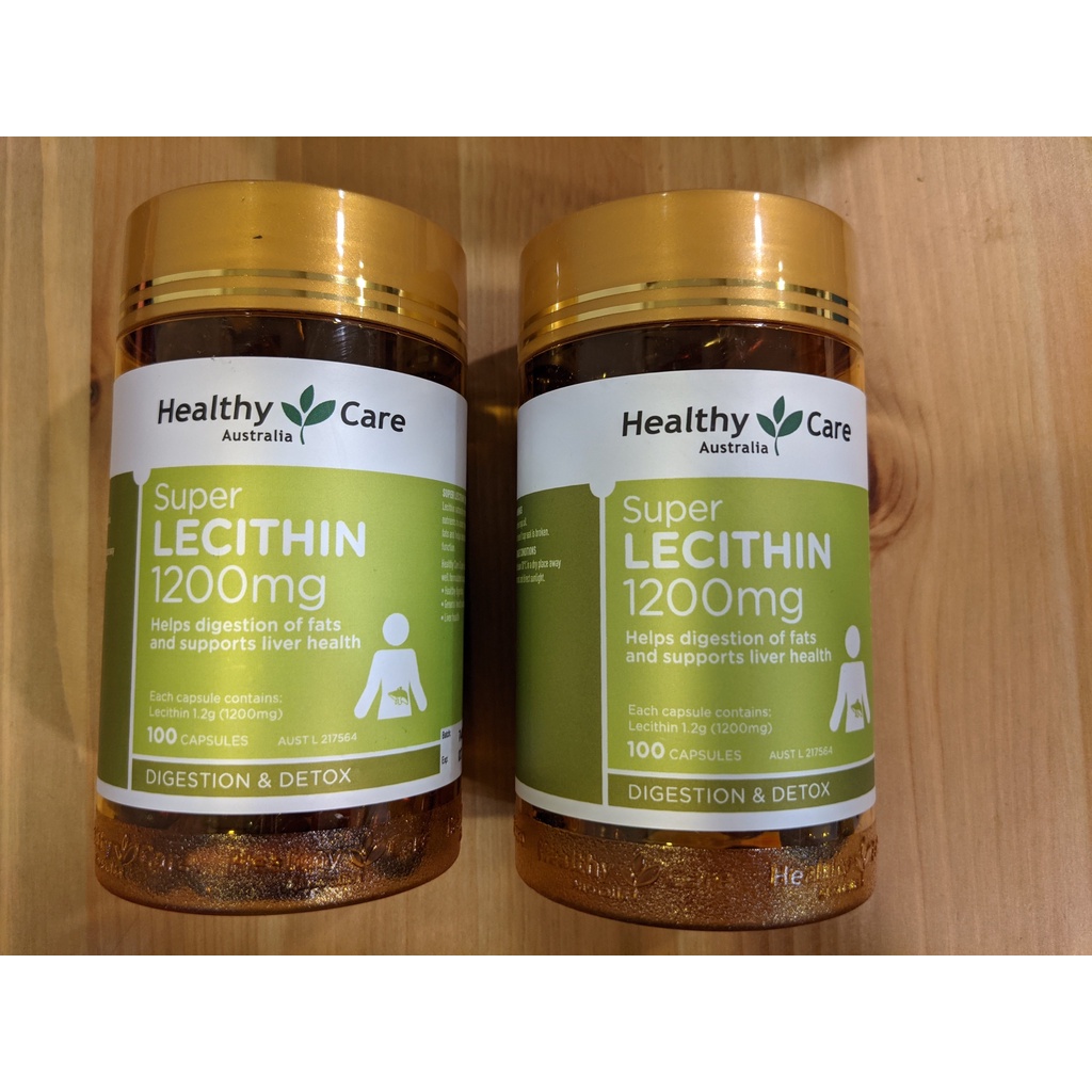 『現貨』澳洲進口 Healthy Care Super Lecithin 1200mg 大豆卵磷脂100顆