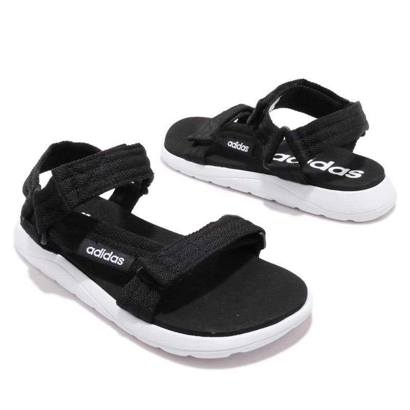 保證正品✨ adidas 愛迪達 運動 涼鞋 ADILETTE SANDAL 2.0 女鞋 黑 白 魔鬼氈 輕量